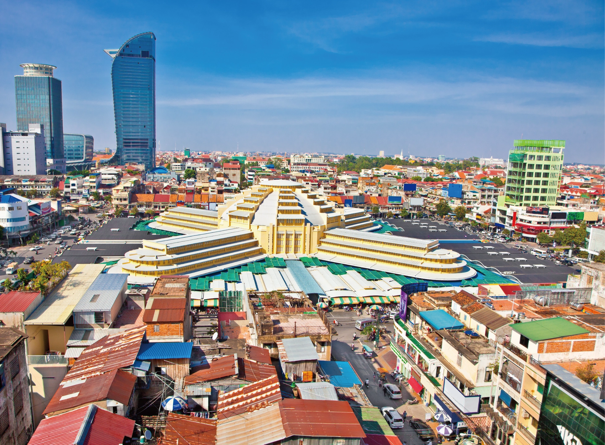 プノンペン中心街